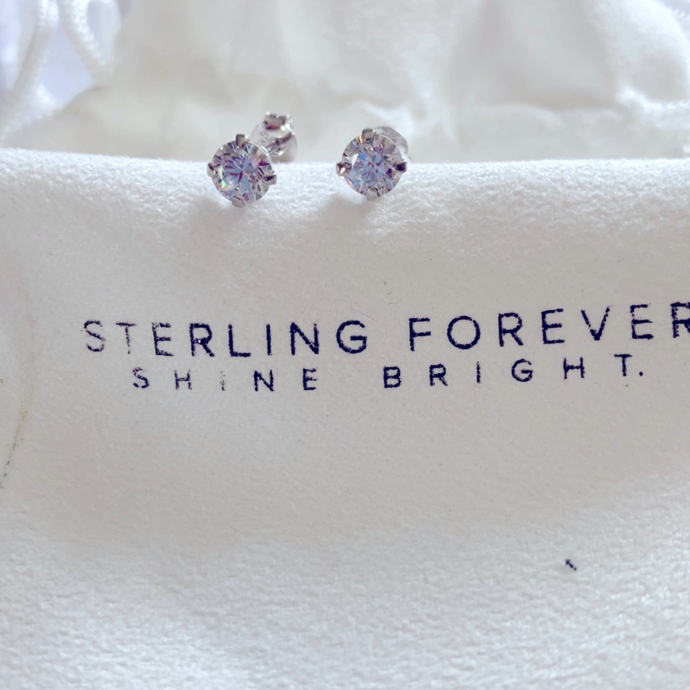 Sterling Forever CZ Studs